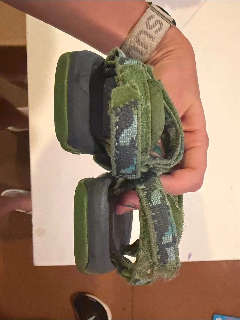 Kids Teva Dinosaur Camouflage Strap Sandals